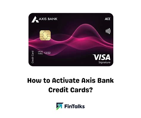 axis bank credit card activation